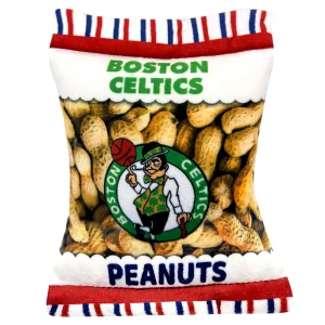 Pets First Boston Celtics Plush Peanut Bag Dog Toy