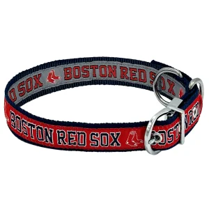 Pets First Boston Red Sox Reversible Dog Collar