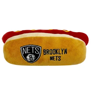 Pets First Brooklyn Nets Plush Hot Dog Dog Toy