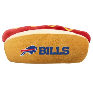 Pets First Buffalo Bills Plush Hot Dog Dog Toy