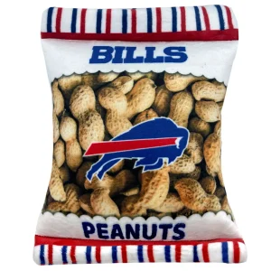 Pets First Buffalo Bills Plush Peanut Bag Dog Toy