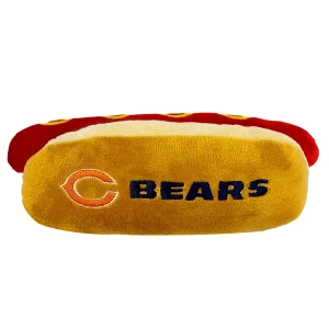 Pets First Chicago Bears Plush Hot Dog Dog Toy