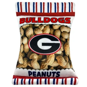 Pets First Georgia Bulldogs Plush Peanut Bag Dog Toy