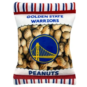 Pets First Golden State Warriors Plush Peanut Bag Dog Toy