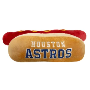 Pets First Houston Astros Plush Hot Dog Dog Toy