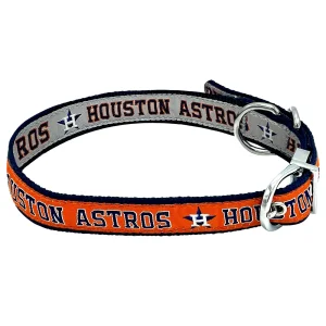Pets First Houston Astros Reversible Dog Collar