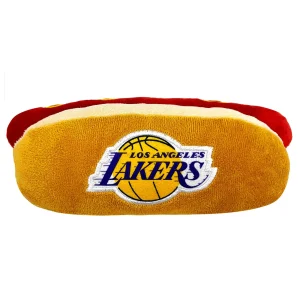 Pets First LA Lakers Plush Hot Dog Dog Toy