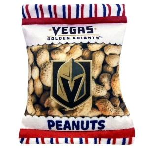 Pets First Las Vegas Golden Knights Plush Peanut Bag Dog Toy