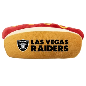 Pets First Las Vegas Raiders Plush Hot Dog Dog Toy