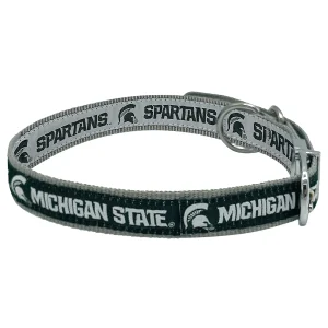 Pets First Michigan State Spartans Reversible Dog Collar