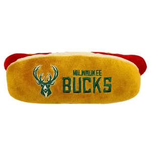 Pets First Milwaukee Bucks Plush Hot Dog Dog Toy