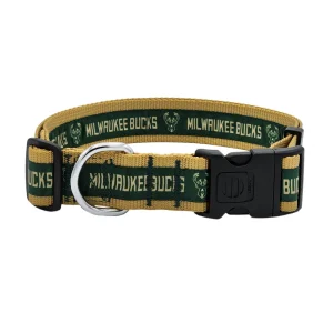 Pets First Milwaukee Bucks Satin Collar