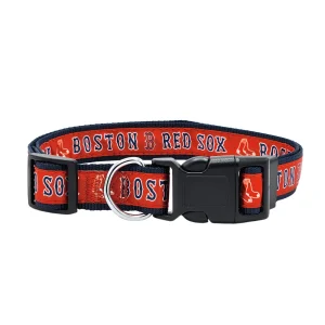 Pets First MLB Boston Red Sox Satin Dog Collar