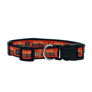 Pets First MLB Houston Astros Satin Dog Collar