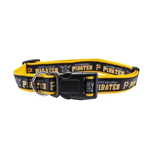 Pets First MLB Pittsburgh Pirates Satin Dog Collar