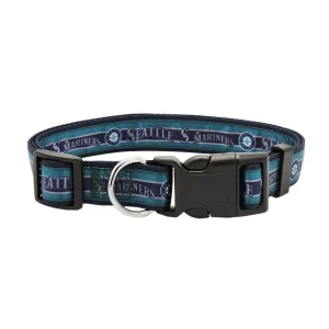 Pets First MLB Seattle Mariners Satin Dog Collar