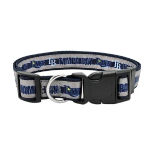 Pets First MLB Tampa Bay Rays Satin Dog Collar