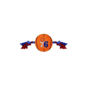 Pets First NBA 76ers Nylon Basketball Rope Dog Toy