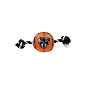 Pets First NBA Brooklyn Nets Basketball Rope Dog Toy