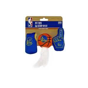 Pets First NBA Golden State Warriors 3pc Catnip Toy Set