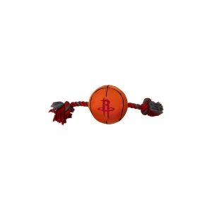 Pets First NBA Rockets Basketball Rope Dog Toy