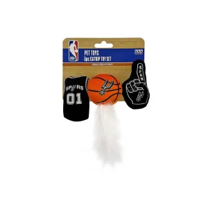 Pets First NBA Spurs 3pc Catnip Toy
