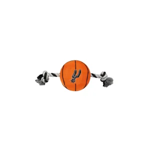 Pets First NBA Spurs Basketball Rope Dog Toy