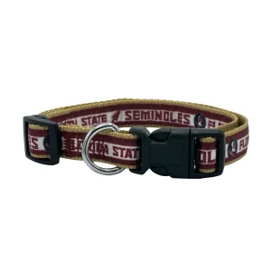Pets First NCAA Florida State Satin Dog Collar