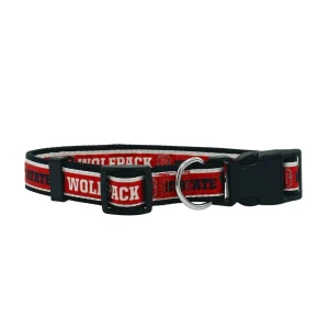 Pets First NCAA North Carolina State Satin Dog Collar