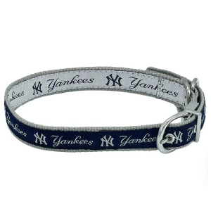 Pets First New York Yankees Reversible Dog Collar