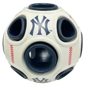Pets First New York Yankees Treat Dispenser Dog Toy