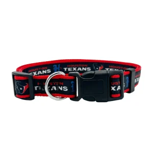 Pets First NFL Houston Texans Satin Dog Collar
