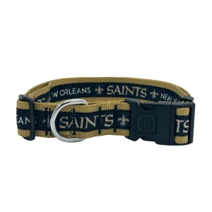Pets First NFL New Orleans Saints Satin Dog Collar