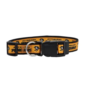 Pets First NHL Pittsburgh Penguins Satin Dog Collar