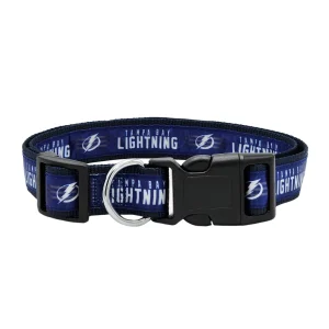 Pets First NHL Tampa Bay Lightning Satin Dog Collar