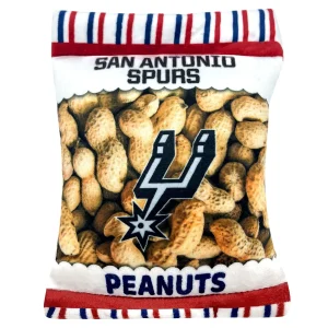 Pets First San Antonio Spurs Plush Peanut Bag Dog Toy