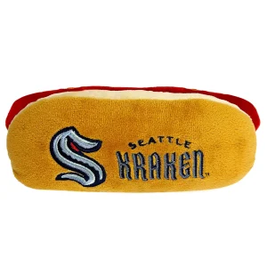 Pets First Seattle Krakens Plush Hot Dog Dog Toy