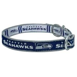 Pets First Seattle Seahawks Reversible Dog Collar