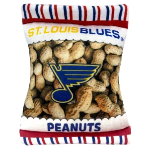 Pets First St. Louis Blues Plush Peanut Bag Dog Toy