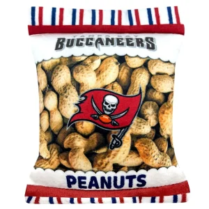 Pets First Tampa Bay Buccaneers Plush Peanut Bag Dog Toy
