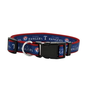 Pets First Texas Rangers Satin Collar
