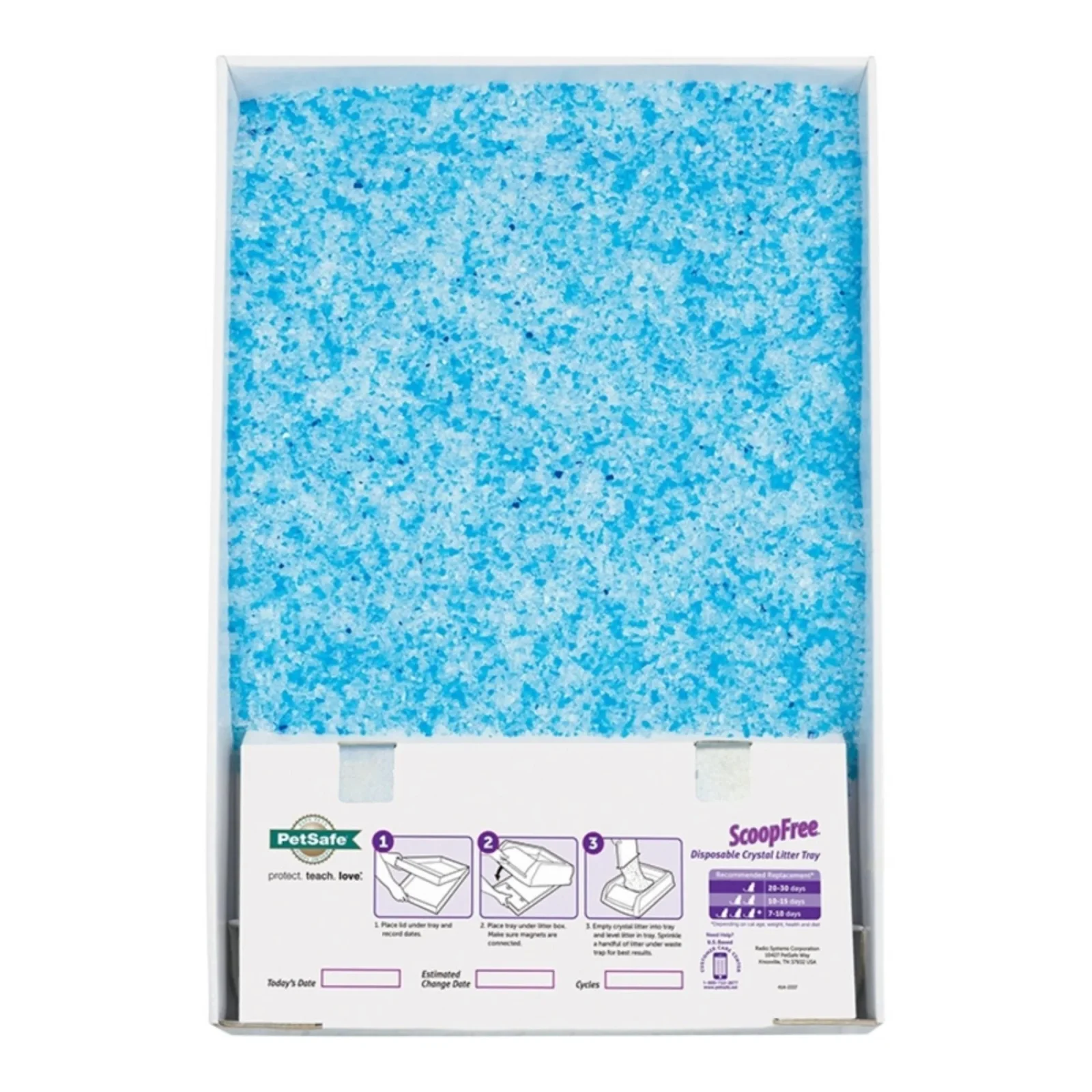 PetSafe Cat Scoop Free Complete Litter Tray, Blue 1 ct