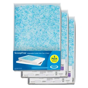 PetSafe® ScoopFree® Crystal Litter Disposable Refill Tray Leak Proof Fresh Scent - 3 Pack