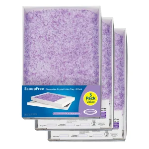 PetSafe® ScoopFree® Crystal Litter Disposable Refill Tray Leak Proof Lavender Scent - 3 Pack