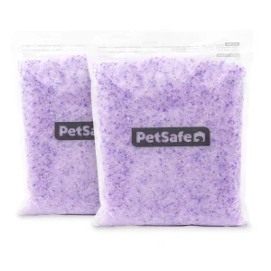 PetSafe® ScoopFree Premium Crystal Cat Litter, Odor Absorbant, Low Tracking & Lavender Scent- 2 Pk