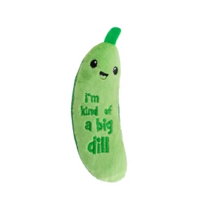 Petstages Crunchy Pickle Kicker Dental Health Catnip Toy One Size (2 pack)