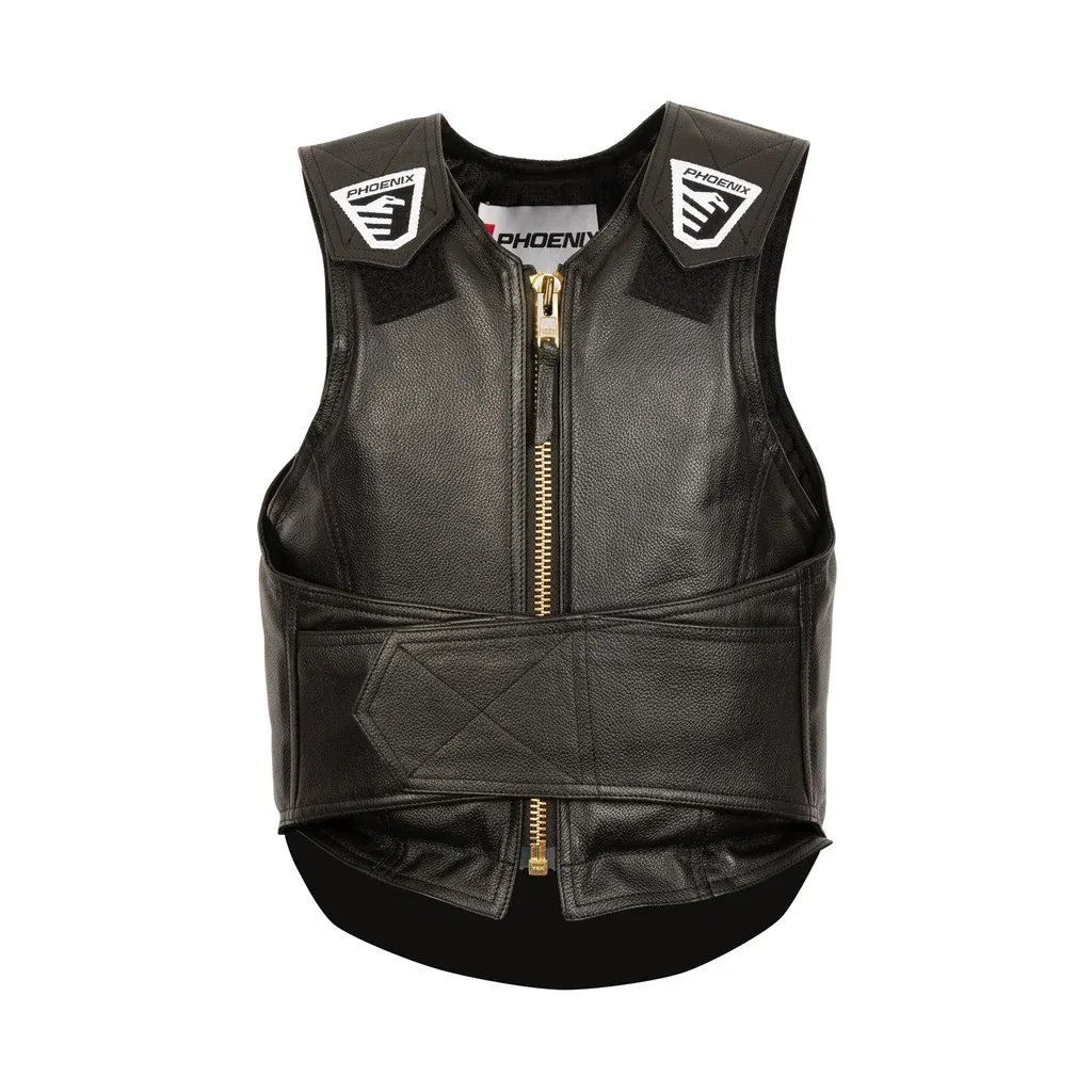 Phoenix Rough Rider Leather Protective Rodeo Vest