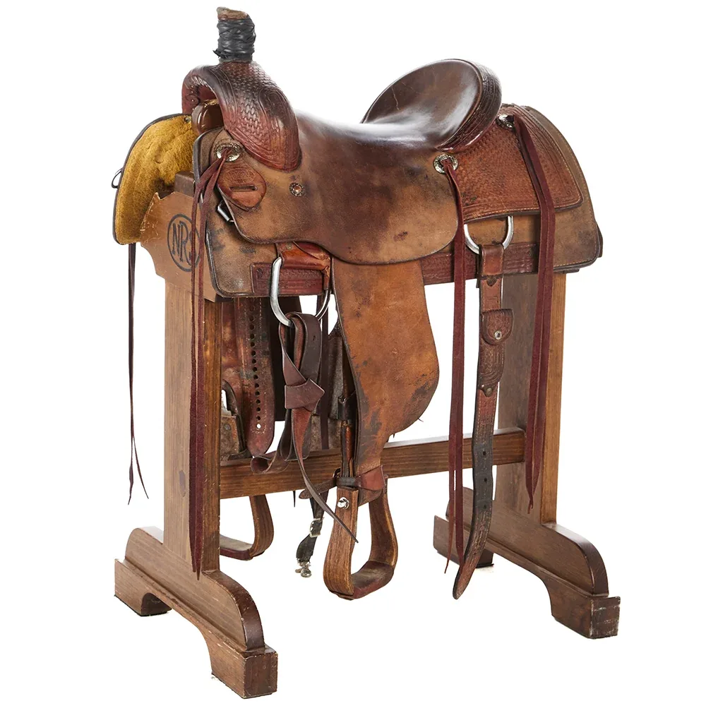 Pish Saddlery Used 16in 1/2 Breed Basket Stamp Ranch Cutter