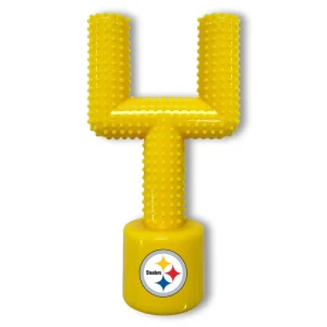 Pittsburgh Steelers Hard Nylon Football Goal Post Dog Chew Toy