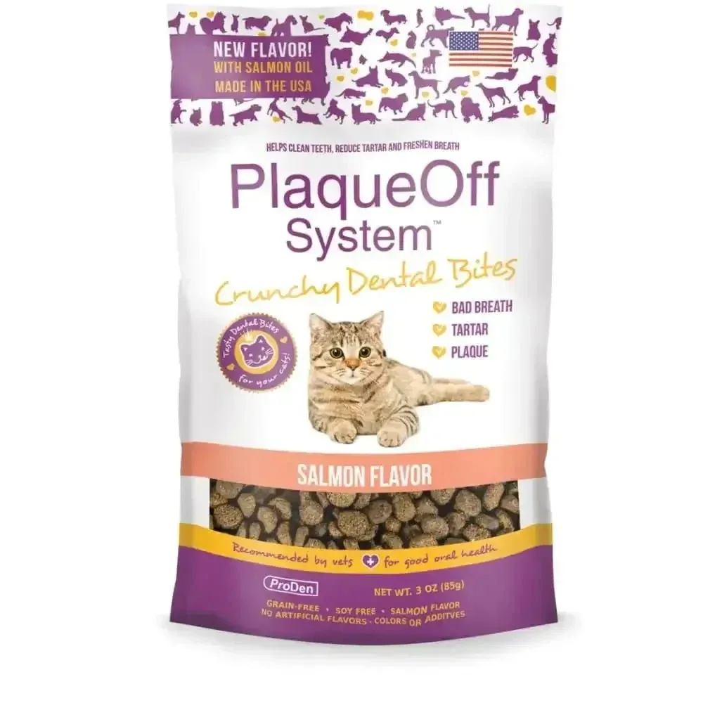 PlaqueOff Crunchy Dental Bites Cat Trets